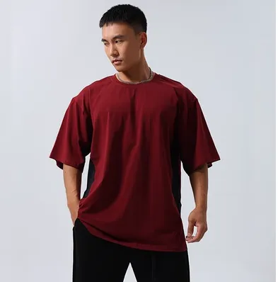 GYM BUDDY SWEAT-ABSORBENT SHORT SLEEVE LOOSE T SHIRTS
