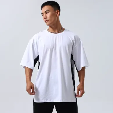 GYM BUDDY SWEAT-ABSORBENT SHORT SLEEVE LOOSE T SHIRTS