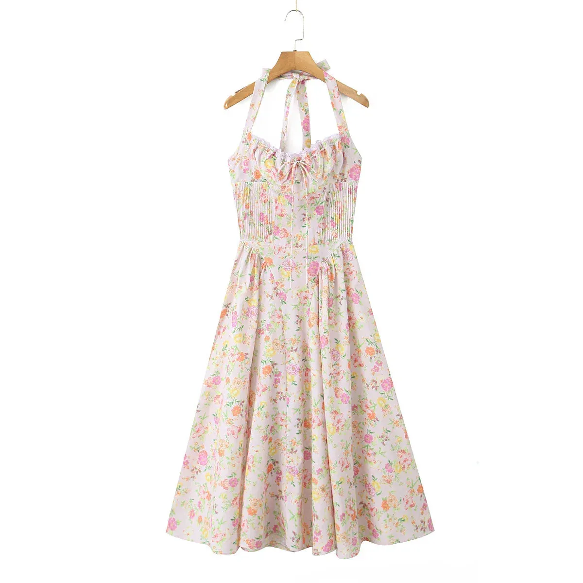 Halter Corset Stylish Midi Dress