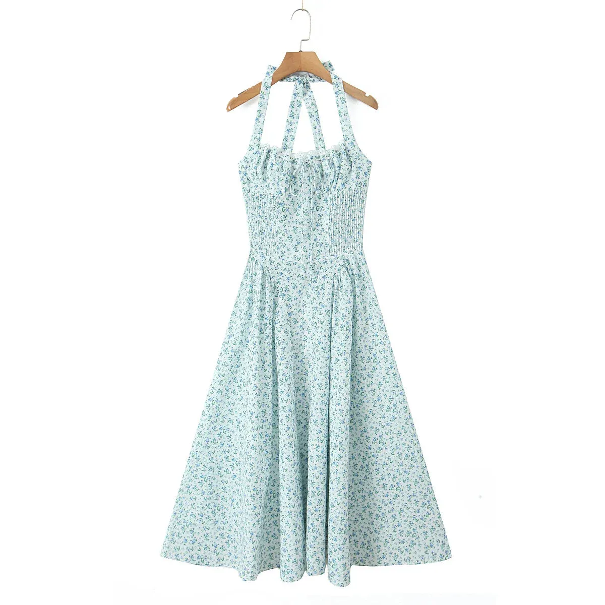 Halter Corset Stylish Midi Dress