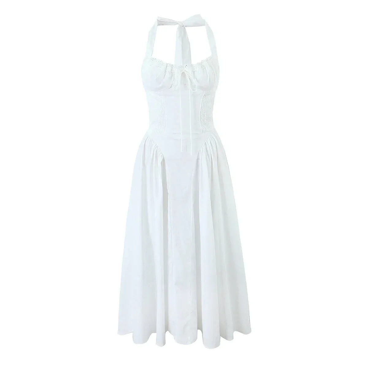 Halter Corset Stylish Midi Dress