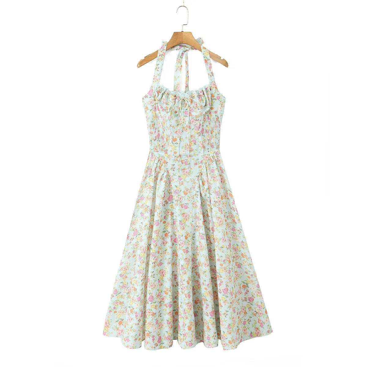 Halter Corset Stylish Midi Dress