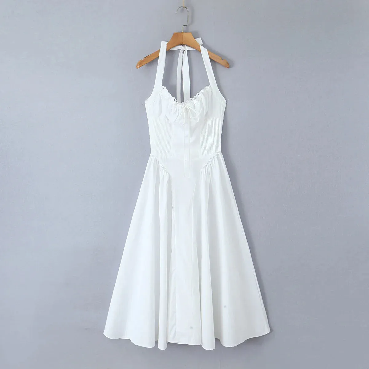 Halter Corset Stylish Midi Dress