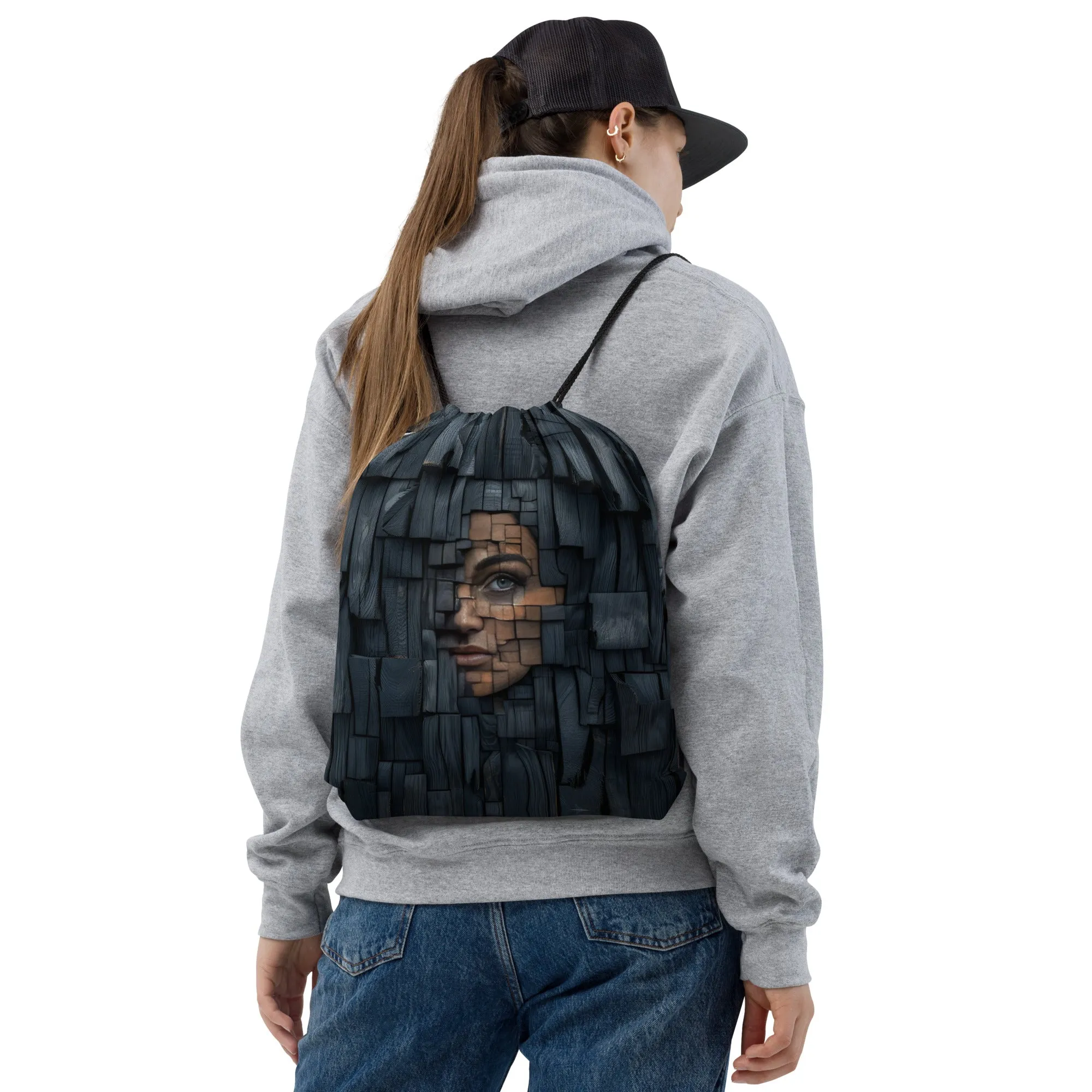 Hidden Strength Drawstring bag