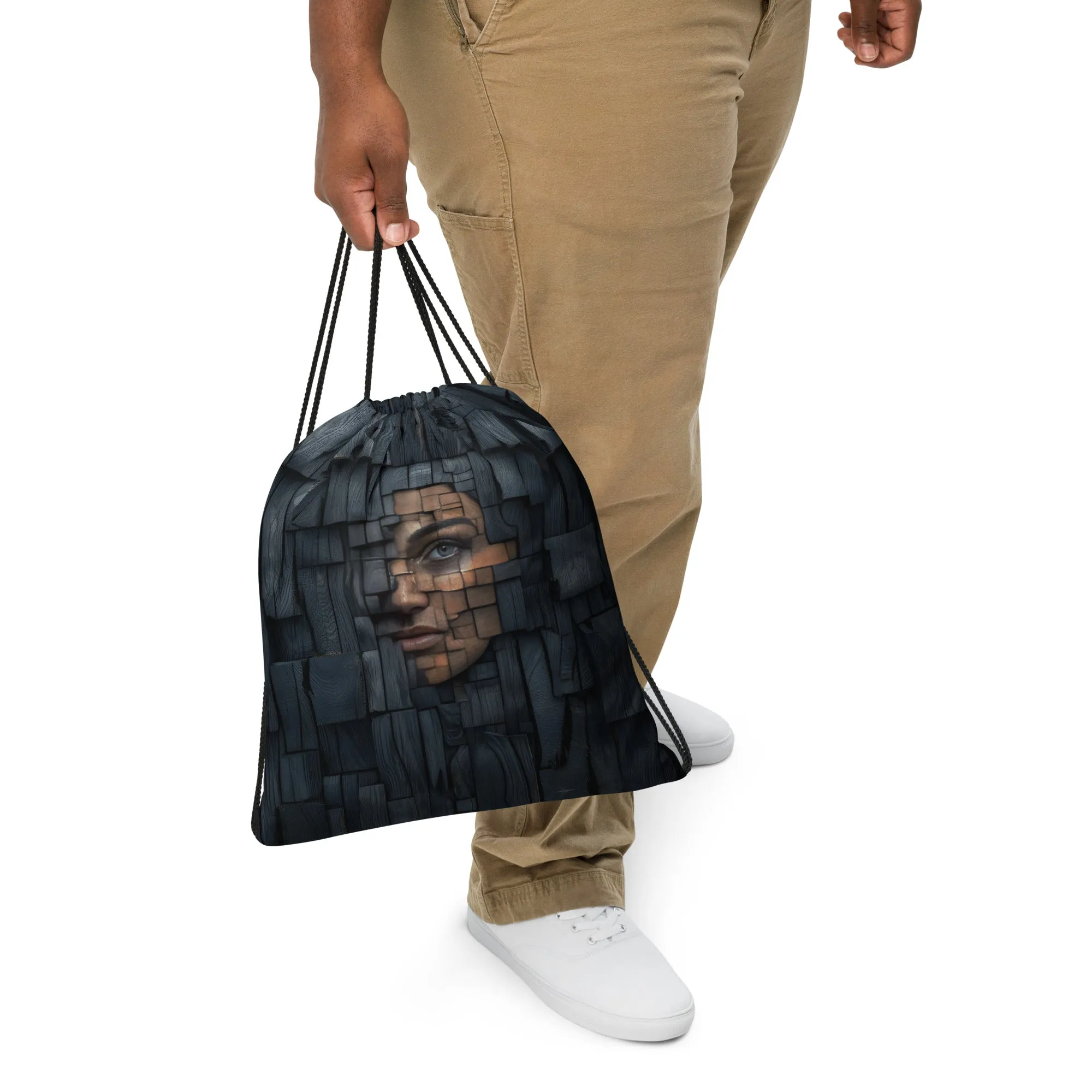 Hidden Strength Drawstring bag