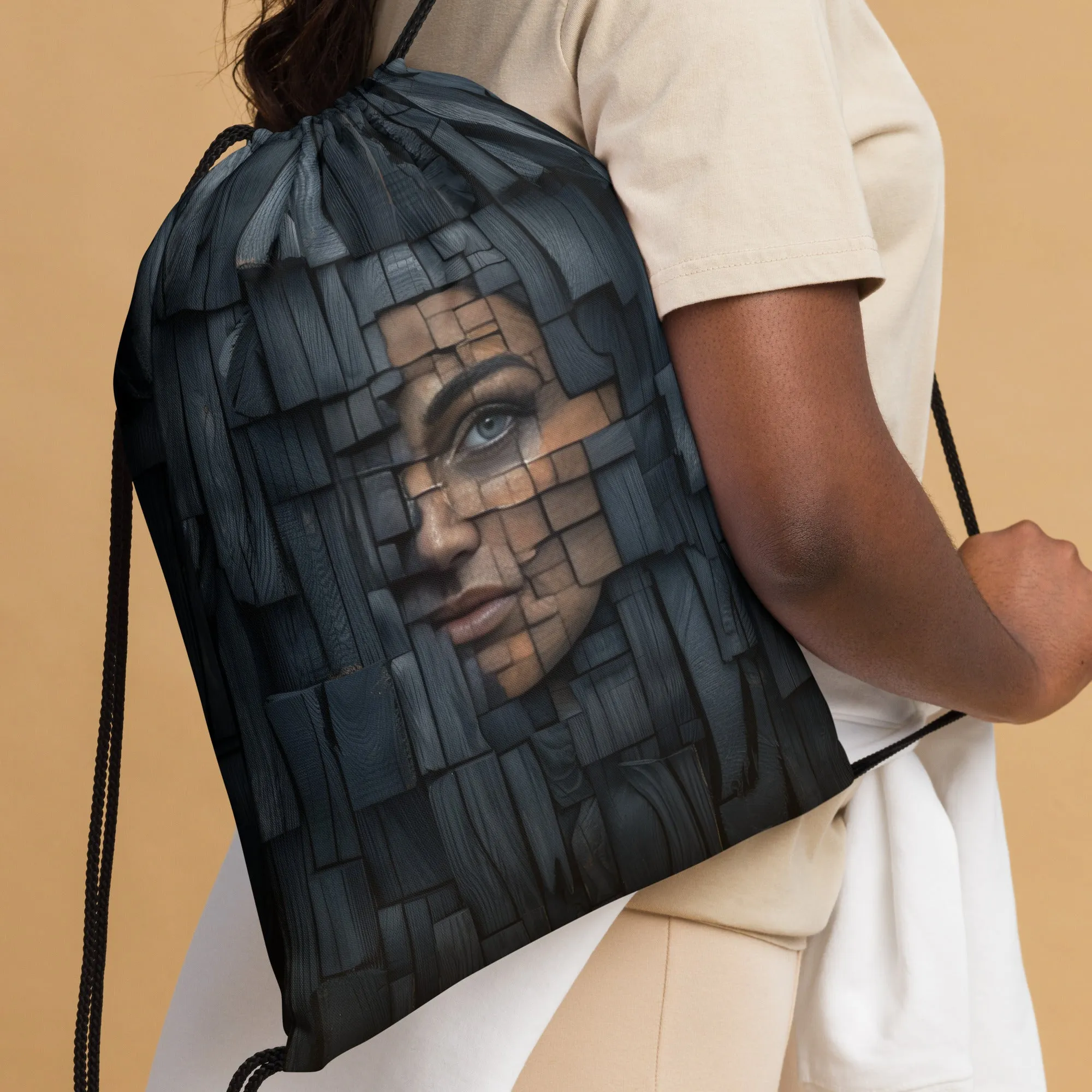 Hidden Strength Drawstring bag