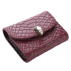 Homestic Card Holder Wallet for Men Women|Debit Credit Card Holder|Wallet for Id, Visiting Card, Buisness Card|Button Closure Wallet|Red