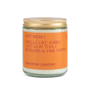 Hot Mess Candle (Rhubarb & Pink Pepper) Candle