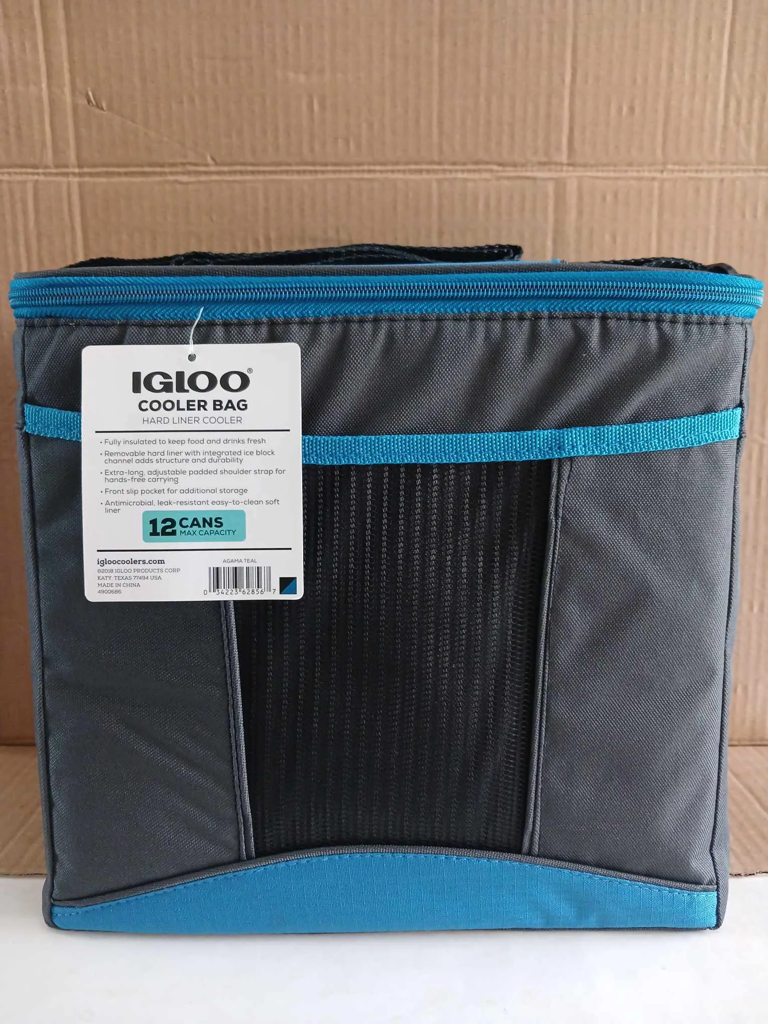 Igloo Cooler Bag (12 Cans Max) Hard Liner Cooler (Available color Red/black)