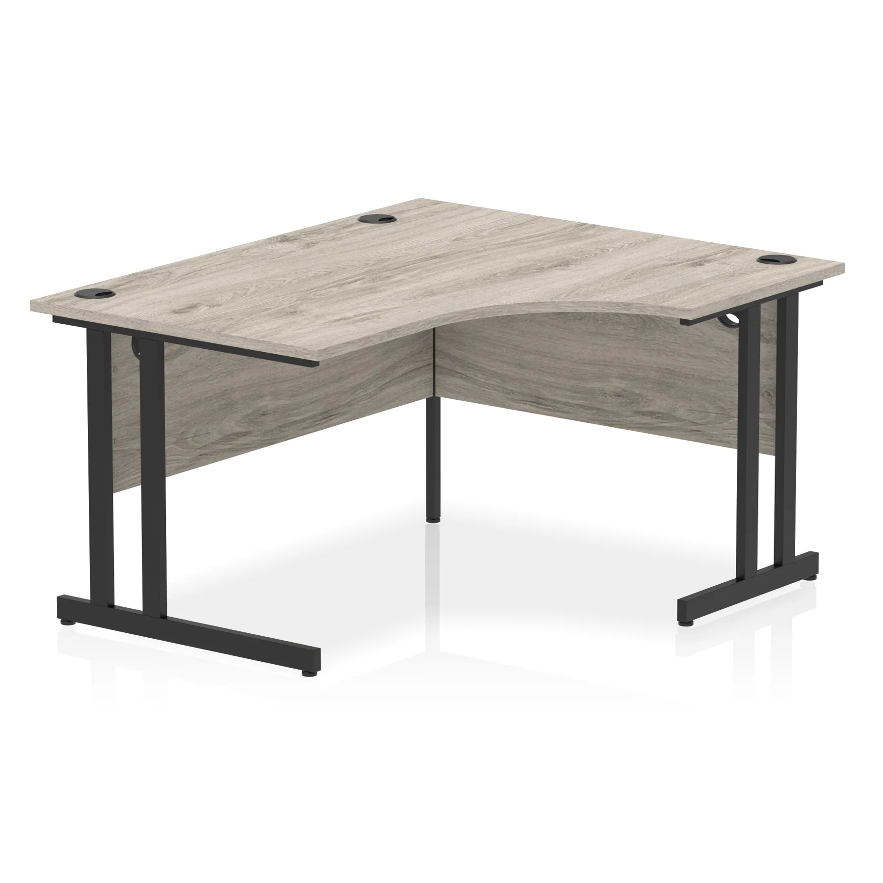 Impulse 1400mm Right Crescent Desk Cantilever Leg