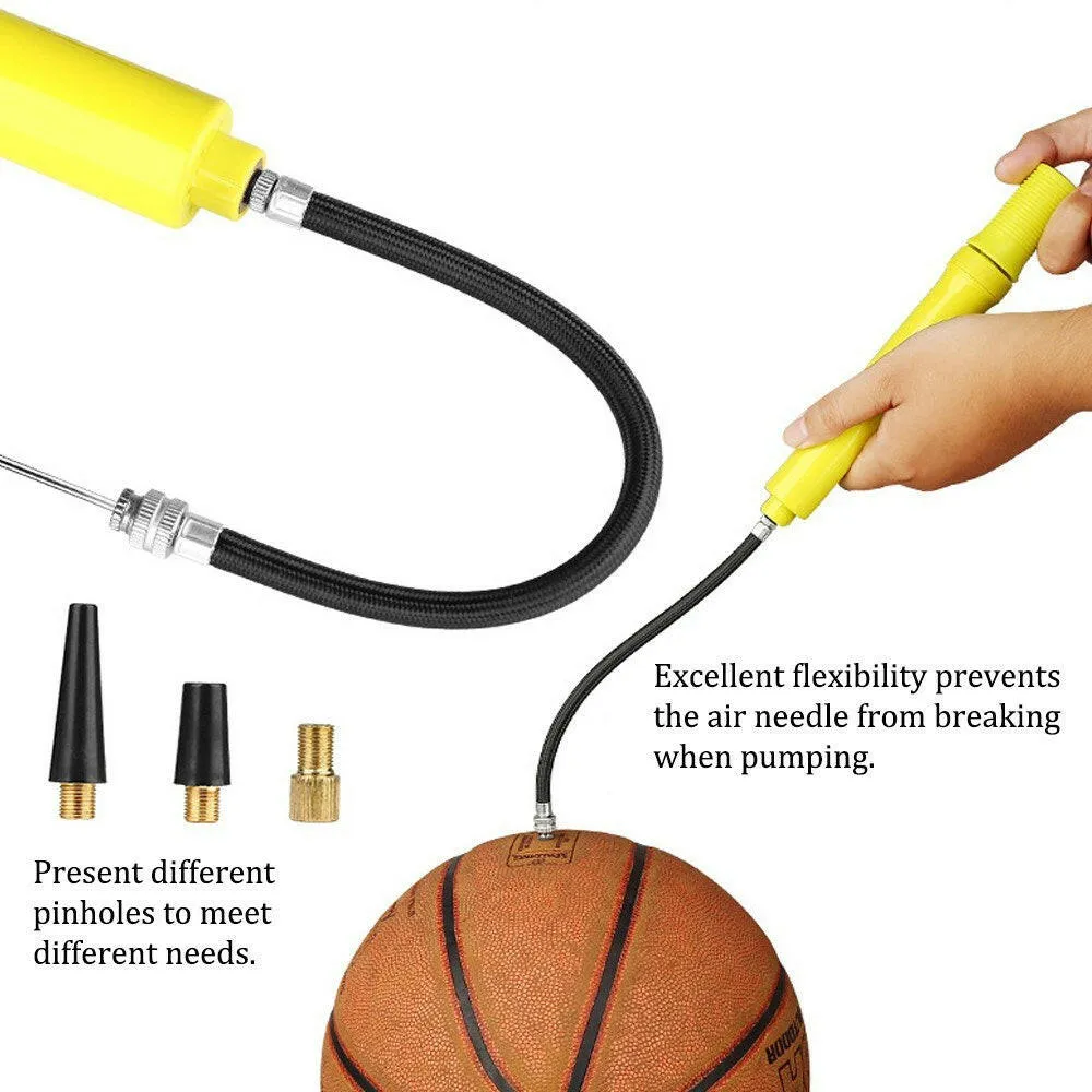 Inflator Ball Pump Manual Bicycles Tire Multifunction Swimming Lightweight Cycling Soccer Basketball Gym Two-way Mini Portable Bike Pump
