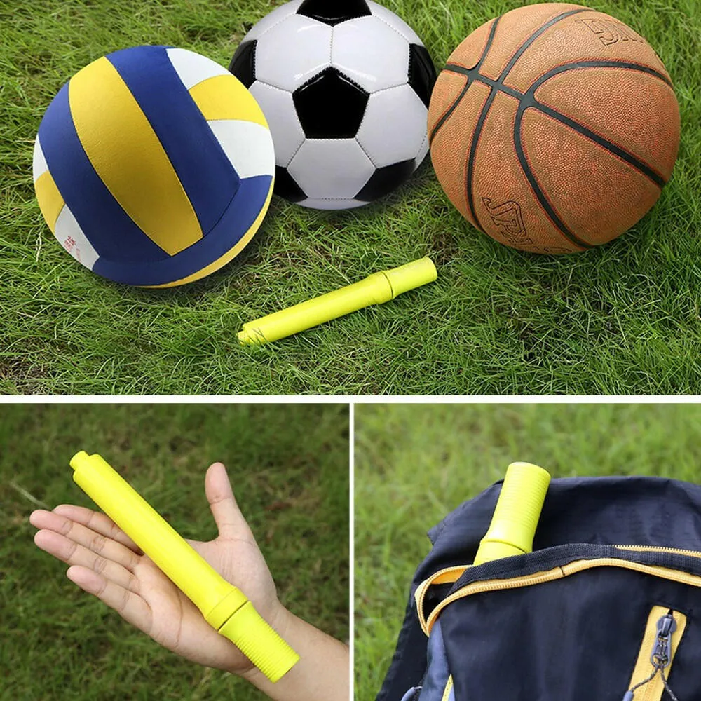 Inflator Ball Pump Manual Bicycles Tire Multifunction Swimming Lightweight Cycling Soccer Basketball Gym Two-way Mini Portable Bike Pump