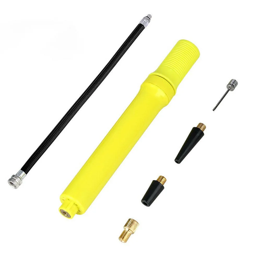 Inflator Ball Pump Manual Bicycles Tire Multifunction Swimming Lightweight Cycling Soccer Basketball Gym Two-way Mini Portable Bike Pump