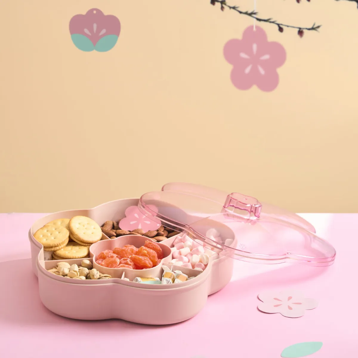 Inochi Haru Candy Box Snack Storage Box Flower Shape