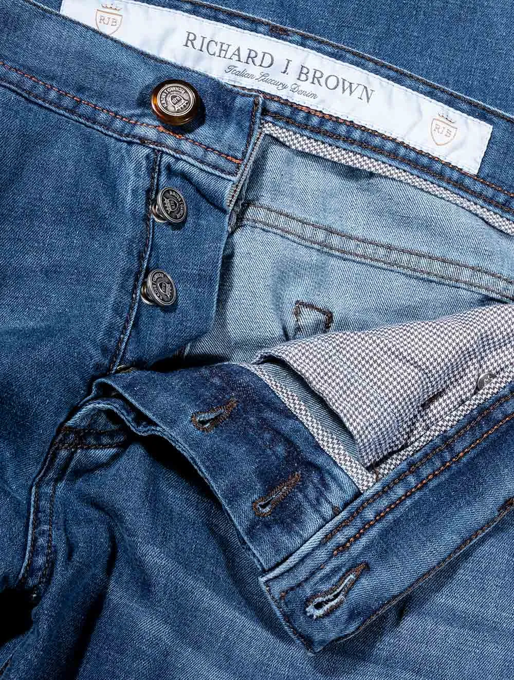 Island Paradise Summer Denim Jeans Blue