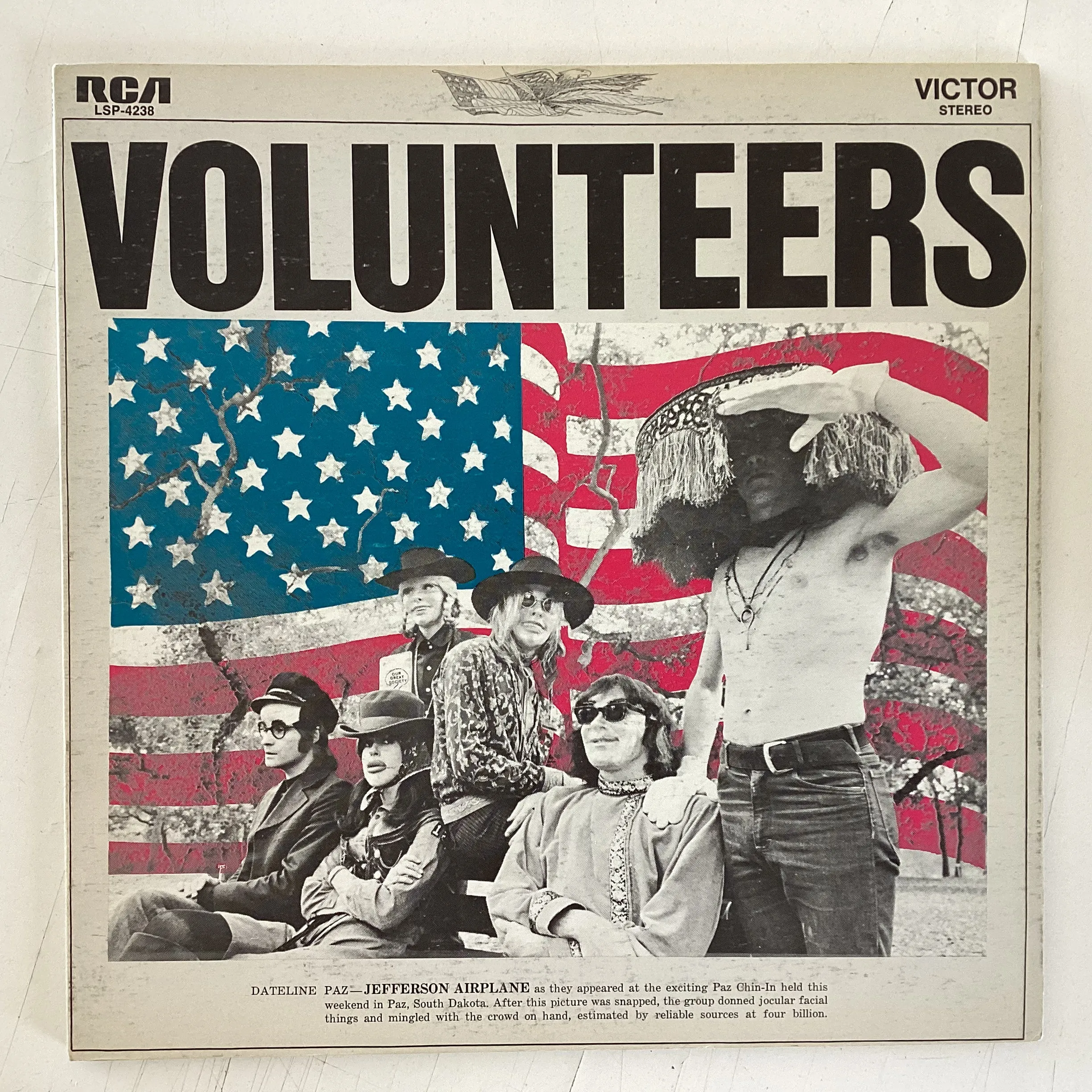 JEFFERSON AIRPLANE = VOLUNTEERS (CDN 1969) (USED)