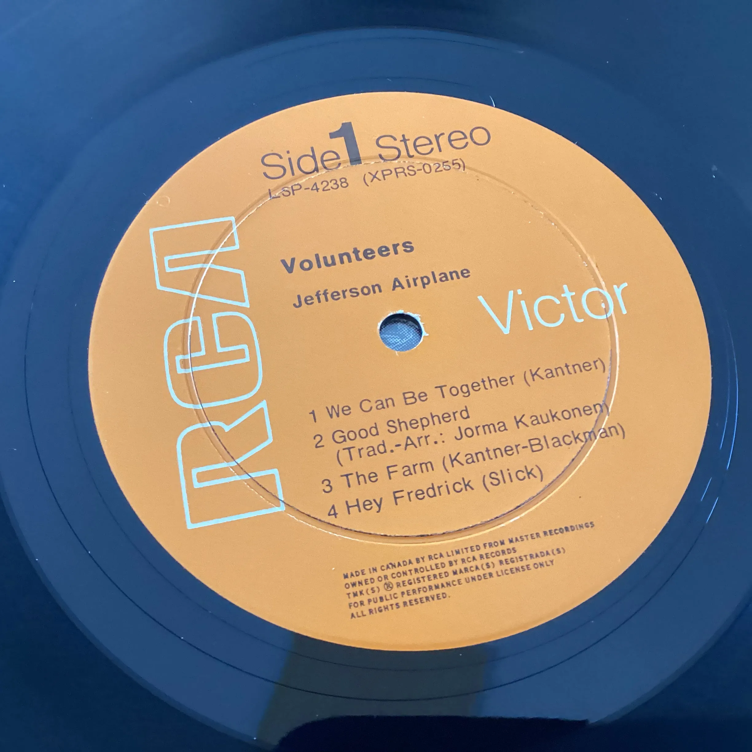 JEFFERSON AIRPLANE = VOLUNTEERS (CDN 1969) (USED)