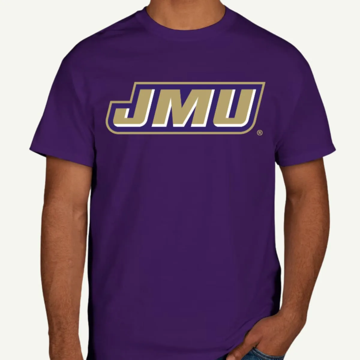 JMU Crewneck Short Sleeve Tee