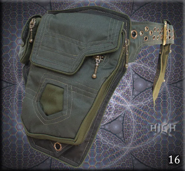Jupiter Belt Bag - twin pocket saddle bag belt