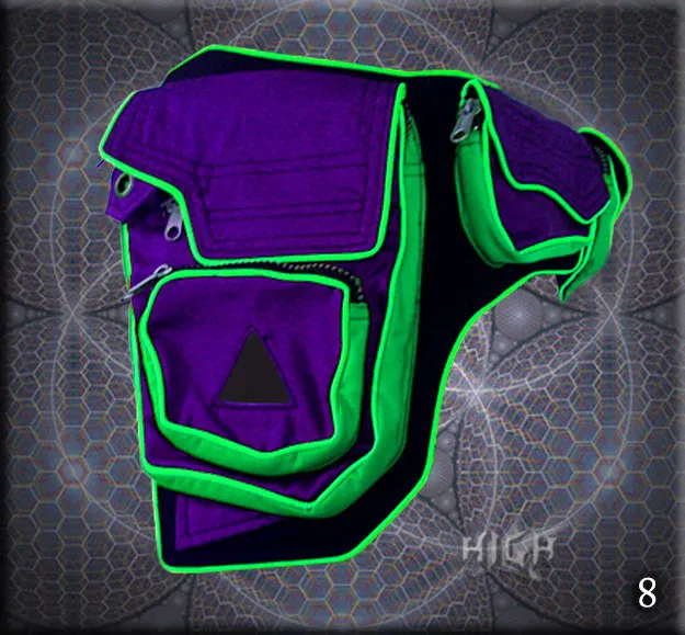Jupiter Belt Bag - twin pocket saddle bag belt
