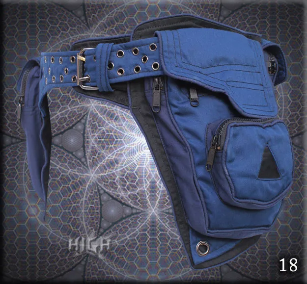 Jupiter Belt Bag - twin pocket saddle bag belt