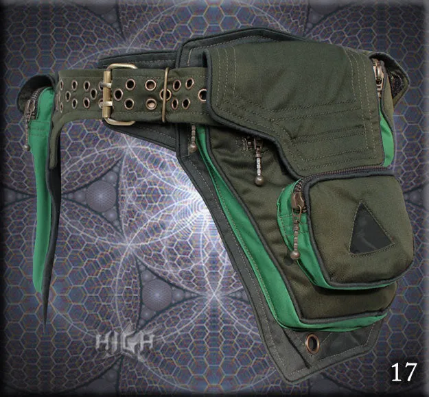 Jupiter Belt Bag - twin pocket saddle bag belt