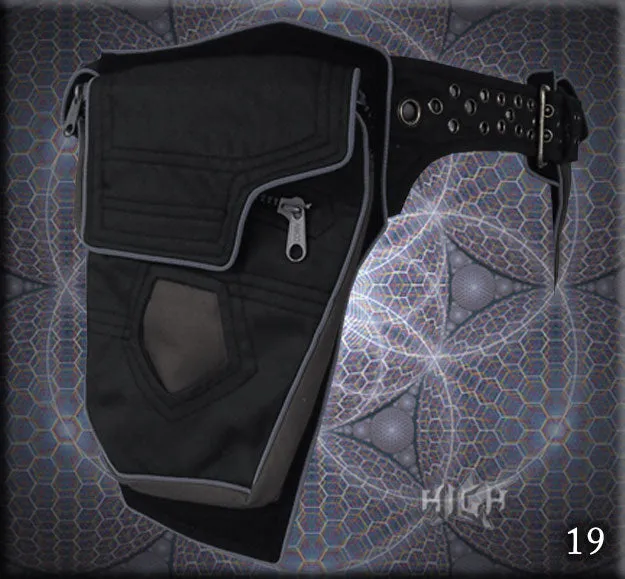 Jupiter Belt Bag - twin pocket saddle bag belt