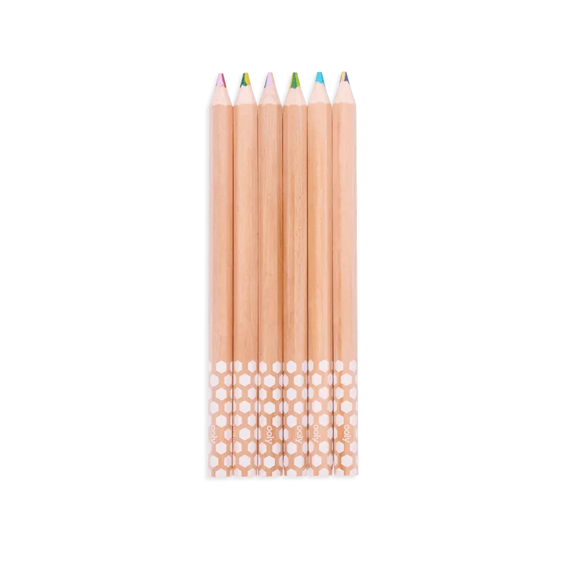 Kaleidoscope Multi Colored Pencils - Set of 6