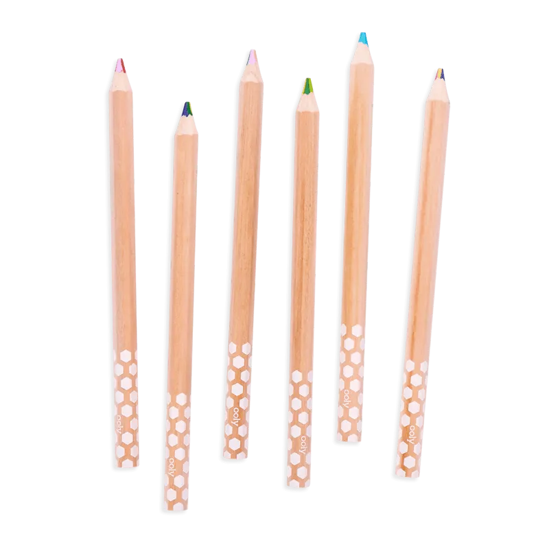 Kaleidoscope Multi Colored Pencils - Set of 6