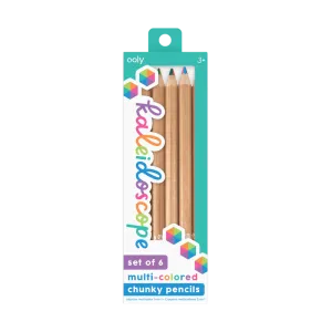 Kaleidoscope Multi Colored Pencils - Set of 6