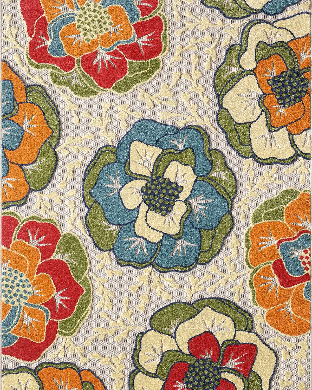 KAS Calla Flora Round Indoor/Outdoor Rug