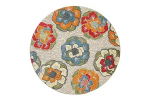 KAS Calla Flora Round Indoor/Outdoor Rug