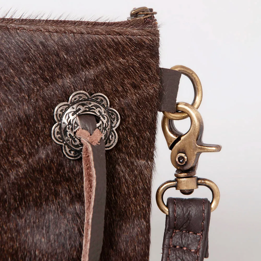 KBK117 - KBK117 -CROSS BODY Hand Tooled Saddle Leather with Cowhide Leather Ladies Bag KBK117 - KBK1