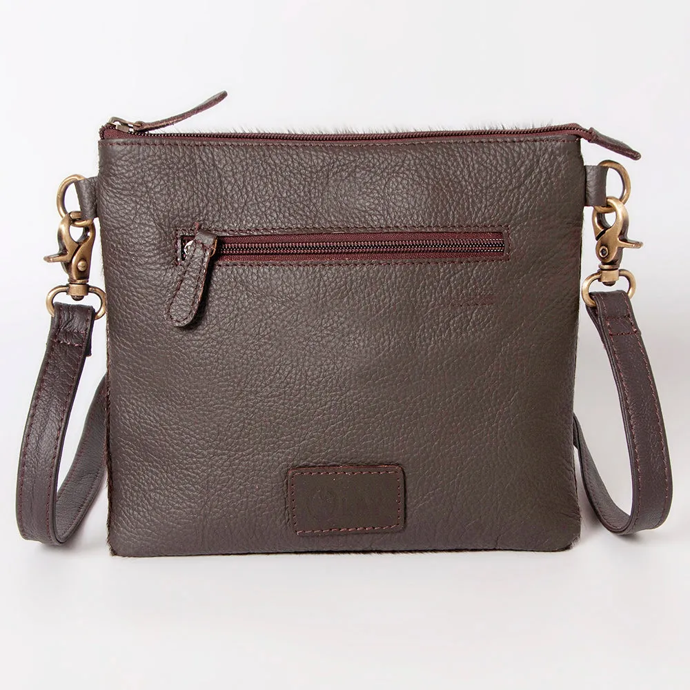 KBK117 - KBK117 -CROSS BODY Hand Tooled Saddle Leather with Cowhide Leather Ladies Bag KBK117 - KBK1