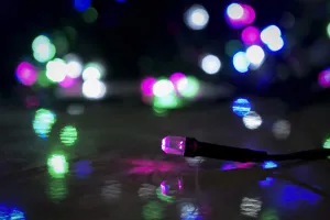 Kuber Industries 2 Pieces 10 Meter Diamond LED's Waterproof Fairy Decorative String Light - Red Green Blue - Decoration Indoor/Outdoor for Party Wedding Diwali -CTKTC22980
