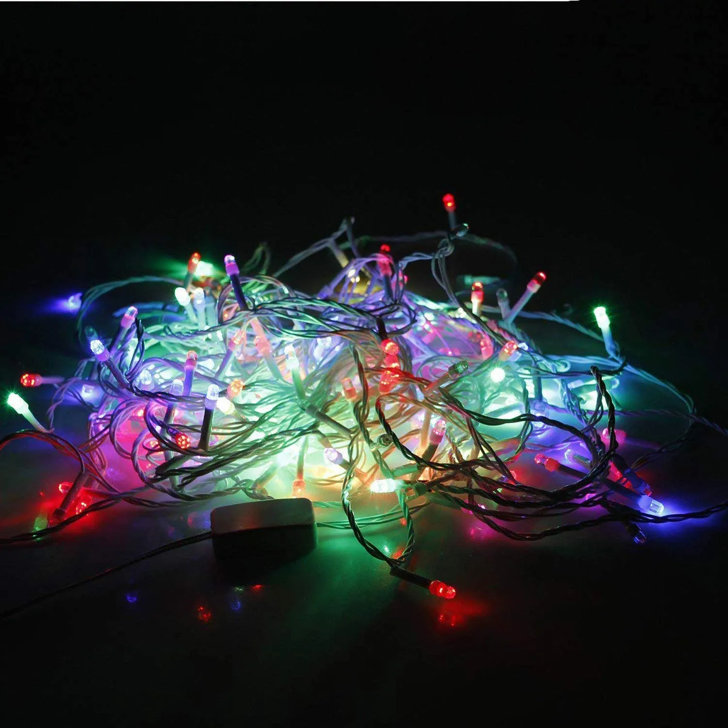 Kuber Industries 2 Pieces 10 Meter Diamond LED's Waterproof Fairy Decorative String Light - Red Green Blue - Decoration Indoor/Outdoor for Party Wedding Diwali -CTKTC22980
