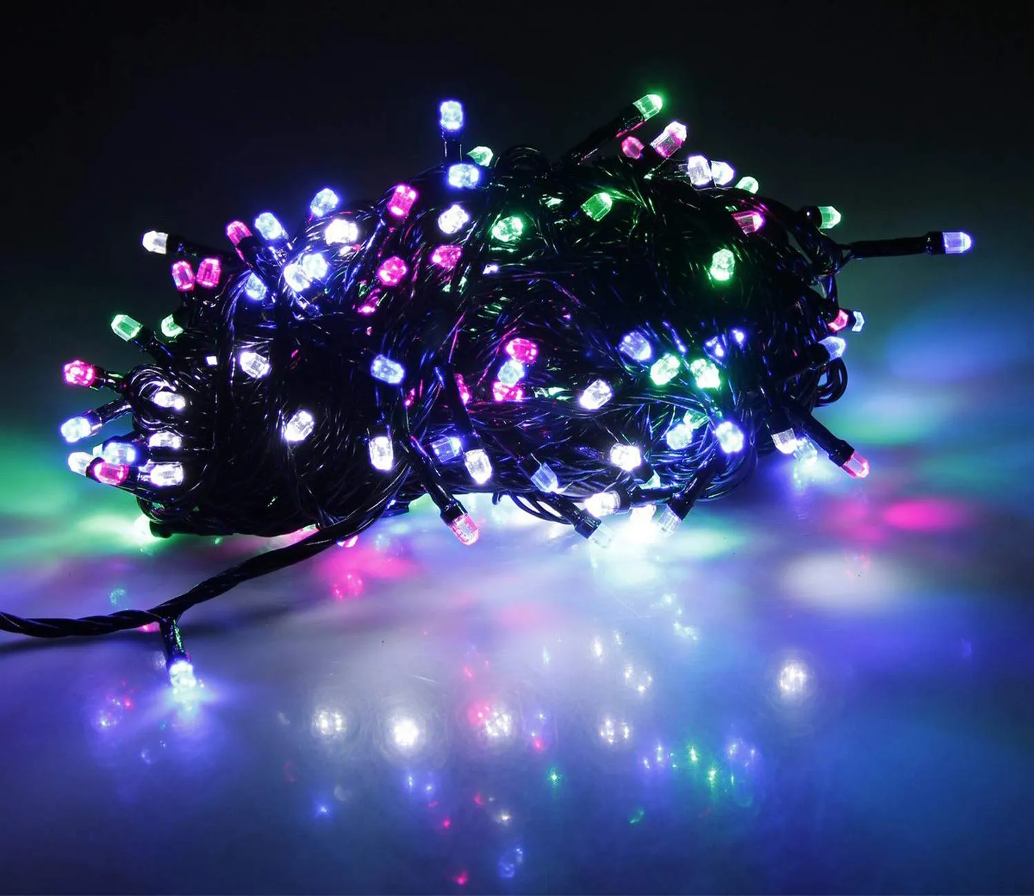 Kuber Industries 2 Pieces 10 Meter Diamond LED's Waterproof Fairy Decorative String Light - Red Green Blue - Decoration Indoor/Outdoor for Party Wedding Diwali -CTKTC22980