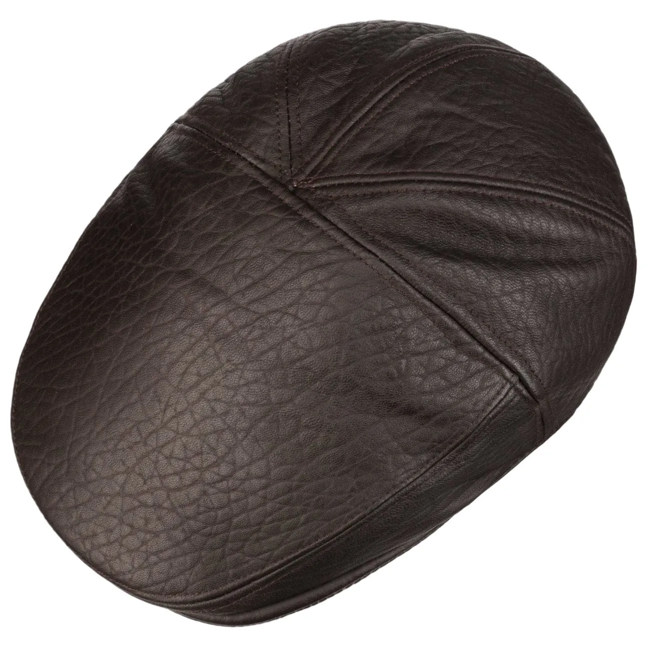 Langham Leather Flat Cap by Bailey 1922