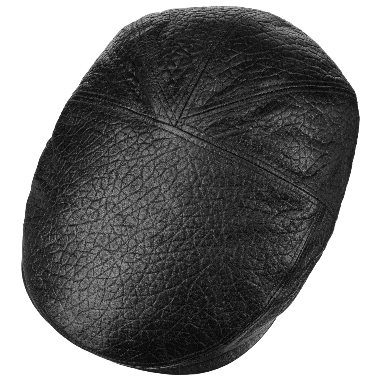 Langham Leather Flat Cap by Bailey 1922