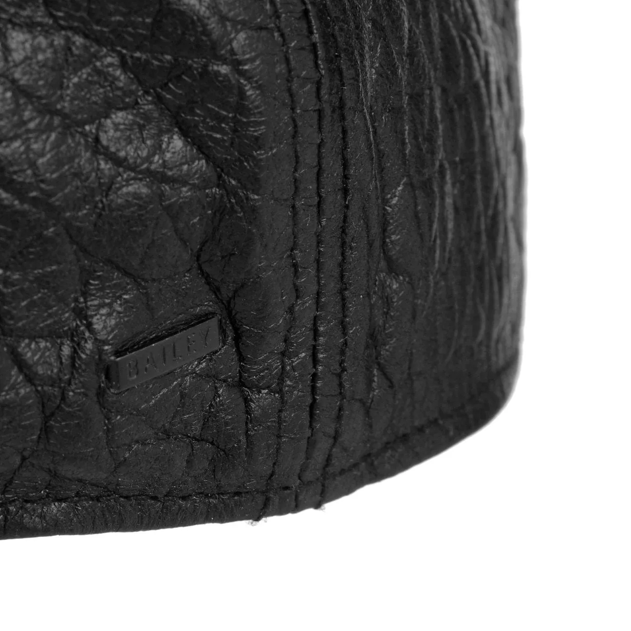Langham Leather Flat Cap by Bailey 1922