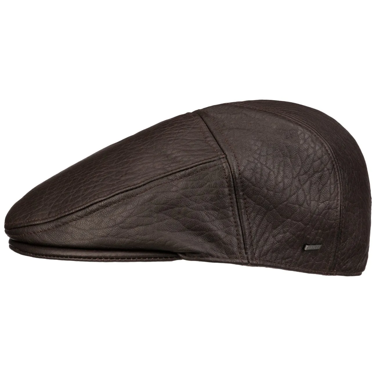 Langham Leather Flat Cap by Bailey 1922