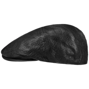 Langham Leather Flat Cap by Bailey 1922