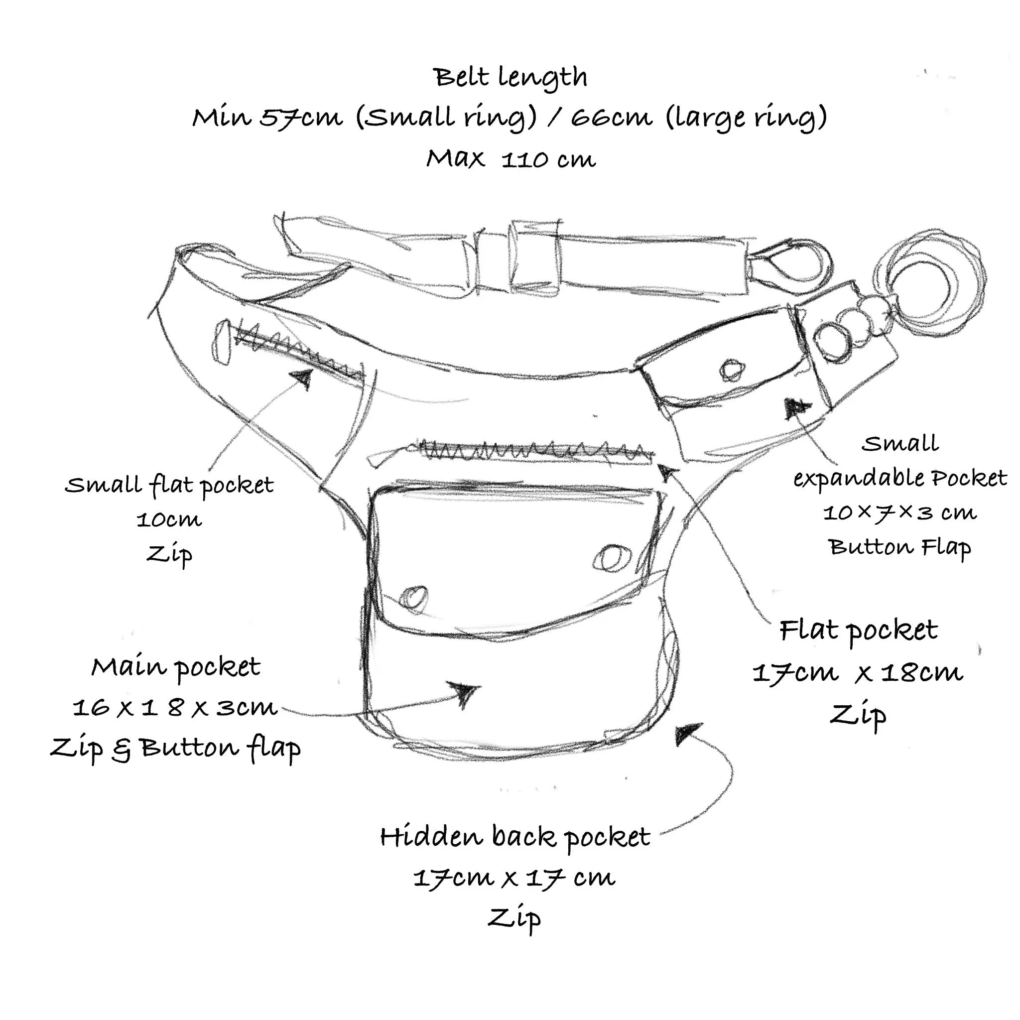 Leather Hip Bag | Saddle Brown