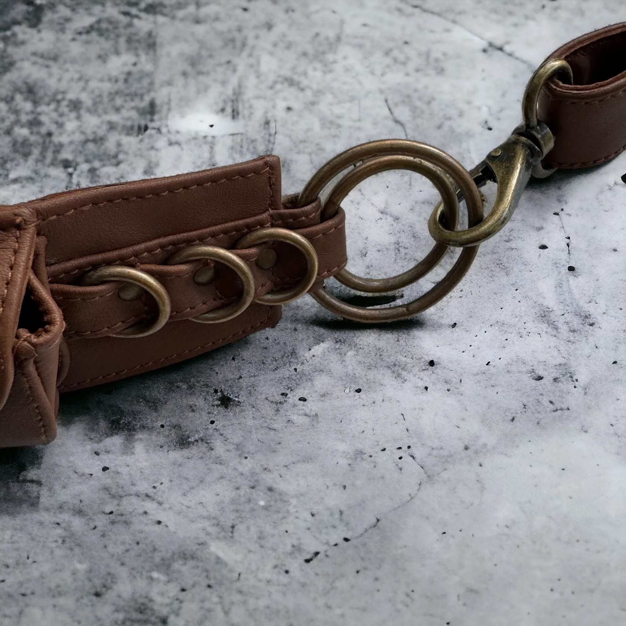 Leather Hip Bag | Saddle Brown