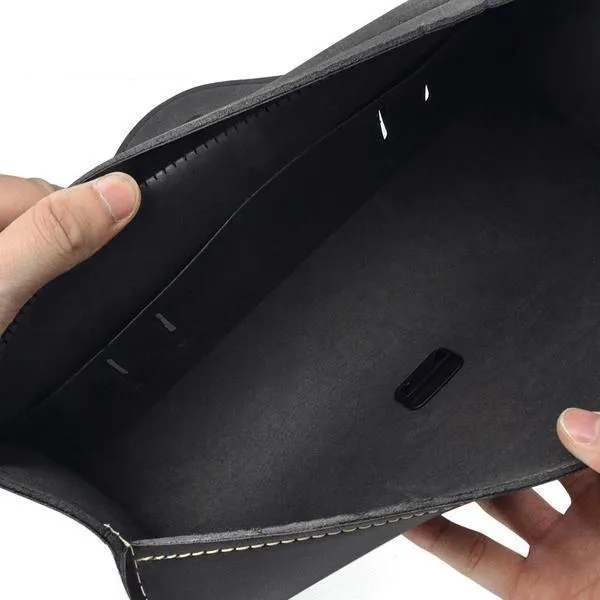 Leather Round Saddle Bag