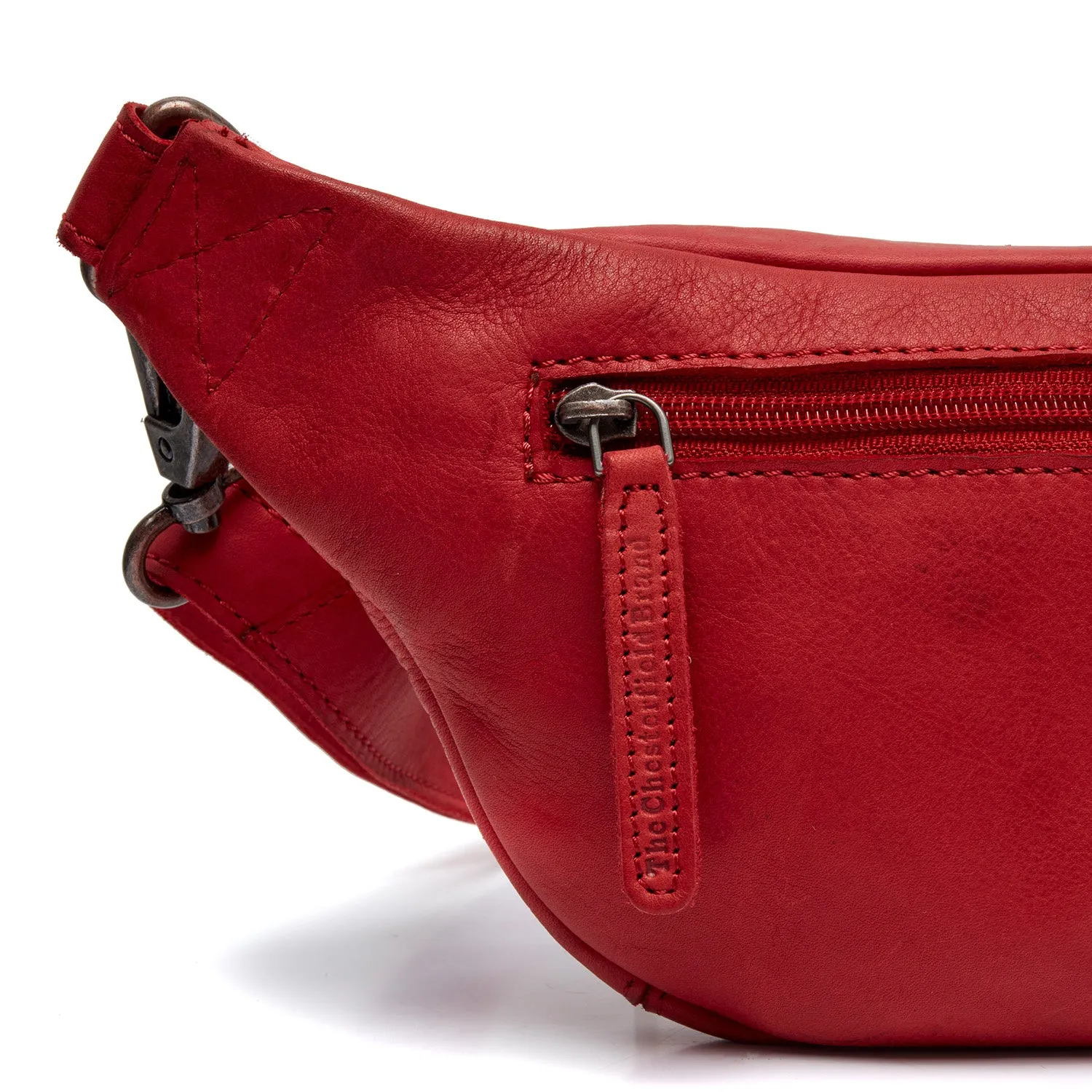 Leather Waist Pack Red Severo