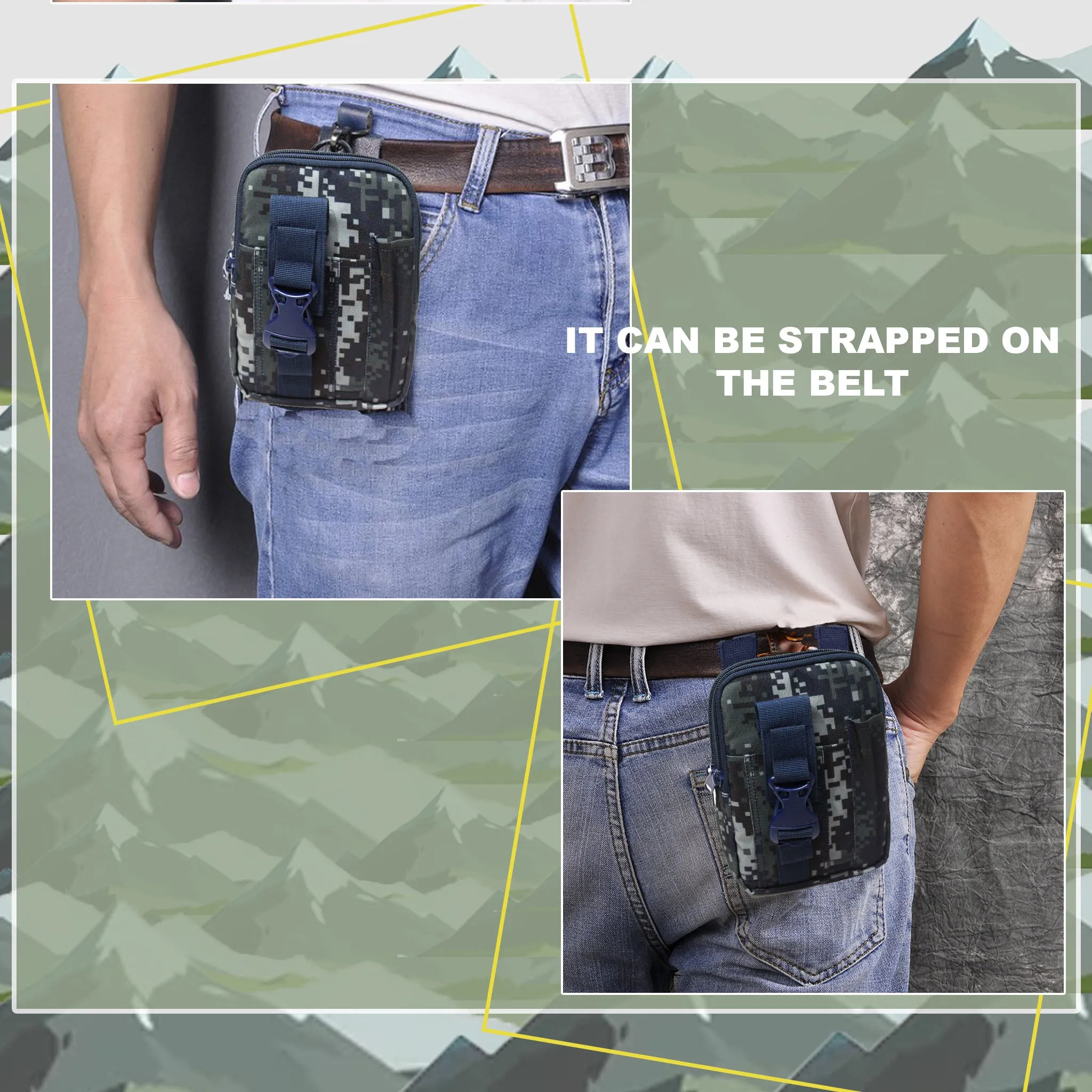 Lexan Marpat Navy Camo Waist Bag