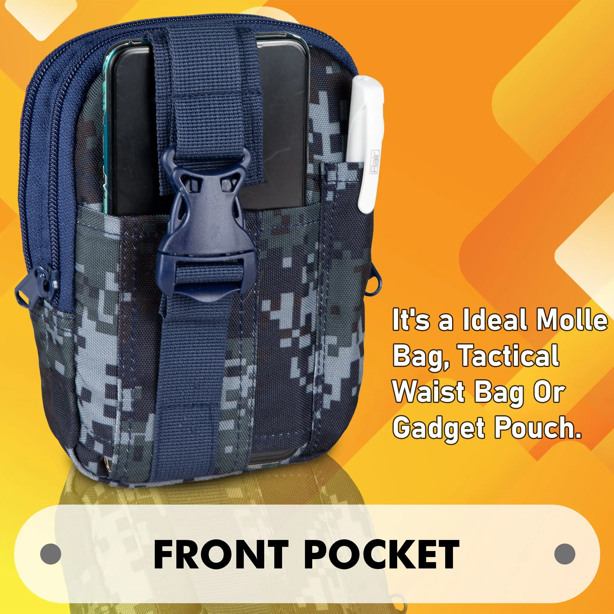 Lexan Marpat Navy Camo Waist Bag