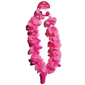 Light Up Flower Pecker Necklace - Pink