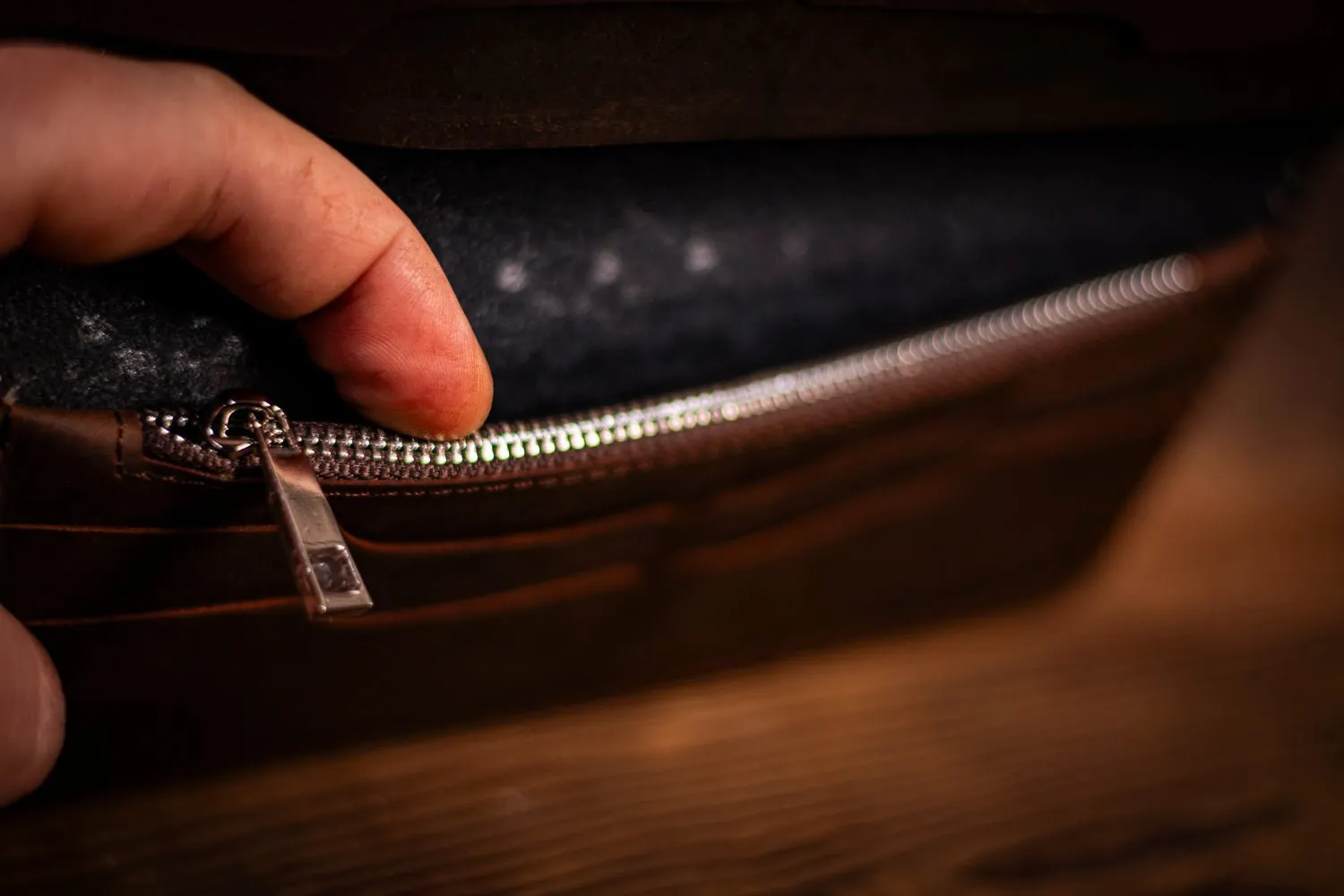 Long Biker Style Handcrafted Dead- Themed Classic Rock Leather Wallet